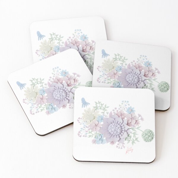 Item preview, Color Paper Cut Floral Art - 3D Botanical Sculpture designed and sold by HumTumMe.