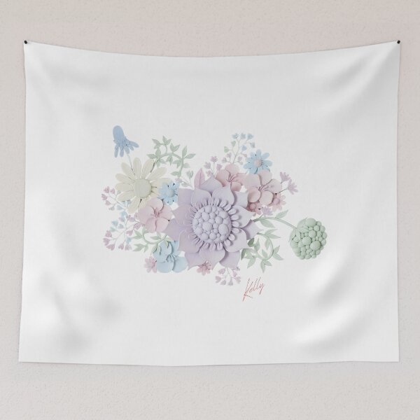 Item preview, Color Paper Cut Floral Art - 3D Botanical Sculpture designed and sold by HumTumMe.