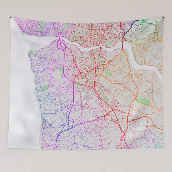 Item preview, Vila Nova de Gaia City Map of Portugal - Colorful designed and sold by deMAP.