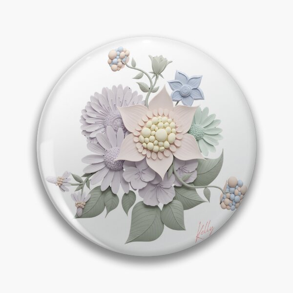 Item preview, Color Paper Cut Floral Art - 3D Botanical Sculpture designed and sold by HumTumMe.