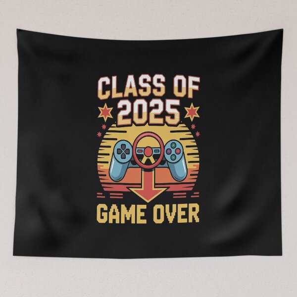 Item preview, Game Over Class Of 2025 Students Graduation designed and sold by KonstanKoraner.