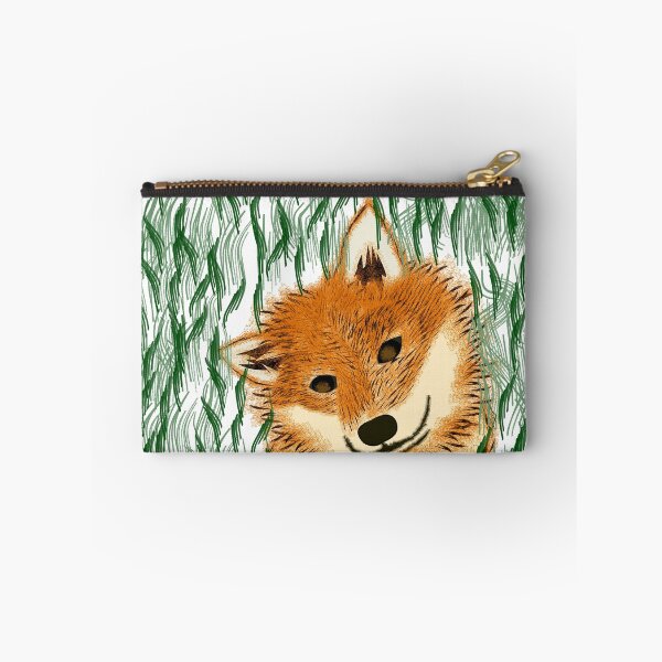 Item preview, Orange & Black Shiba lying on the grass  designed and sold by ShibaCruise-On.