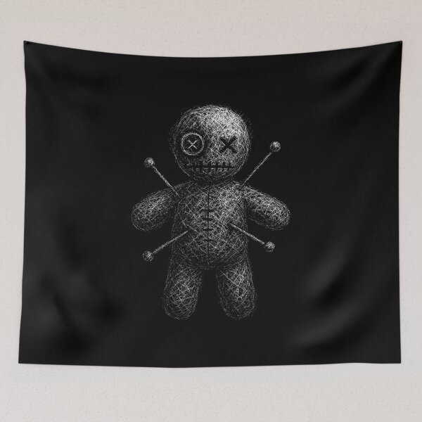 Item preview, Haunted Voodoo Doll – Dark Gothic Scratch Art designed and sold by Mortisigil.