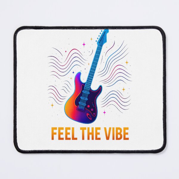 Item preview, Feel The Vibe Neon Guitar Artwork designed and sold by DesignRush786.