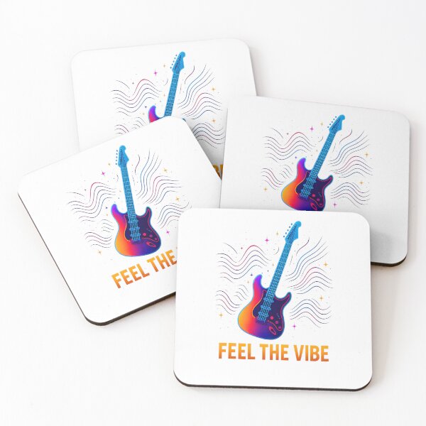 Item preview, Feel The Vibe Neon Guitar Artwork designed and sold by DesignRush786.