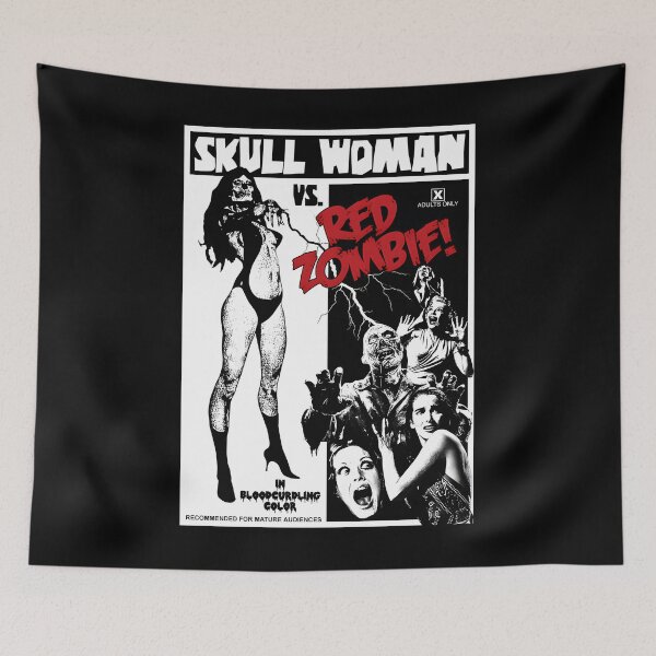 Item preview, Goatess Doomwych Skull Vs. Red Zombie designed and sold by eloiseoselaine.