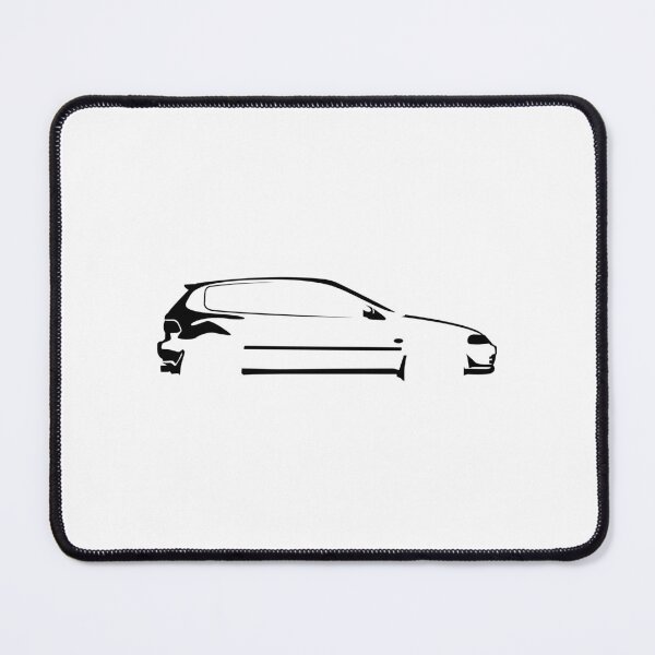 Item preview, Civic EG6 SiR (1995) Minimalist Car Silhouette (Black) designed and sold by FearnCreative.