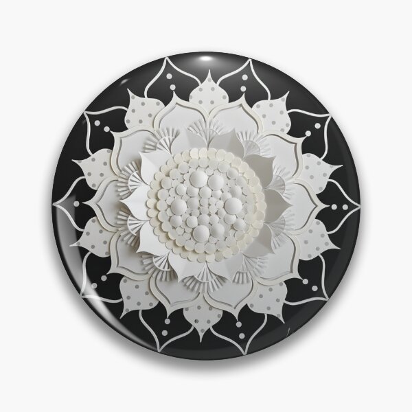 Item preview, White Paper Cut Floral Art - 3D Botanical Sculpture designed and sold by HumTumMe.