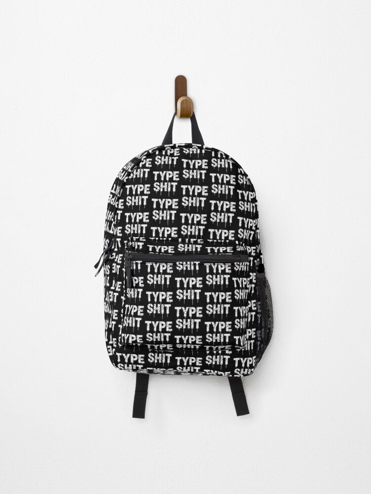 Thumbnail 1 of 3, Backpack, TYPE SHIT v2 designed and sold by ChrisButler.