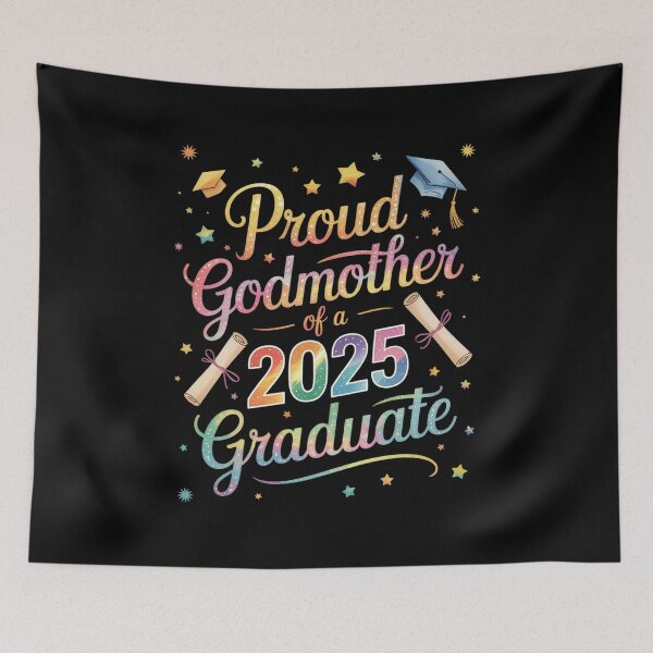 Item preview, Proud Godmother Of A Class Of 2025 Graduate Senior 25 Tie  designed and sold by KonstanKoraner.