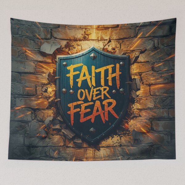 Item preview, Eternal Strength – Faith Over Fear Shield designed and sold by EpicGear085.