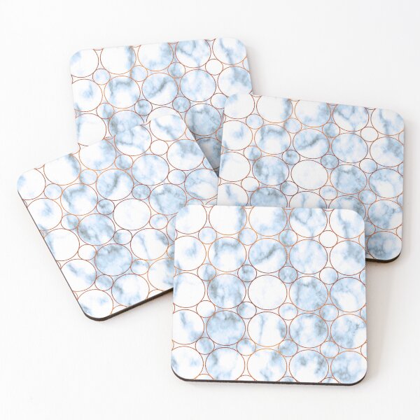 Item preview, Coppery Circles On Aqua And Cream Marbled Background designed and sold by DEC02.