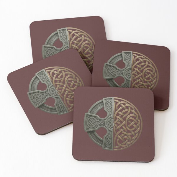 Item preview, Celtic Cross & Knot Fusion Emblem designed and sold by CelticSoulShop.