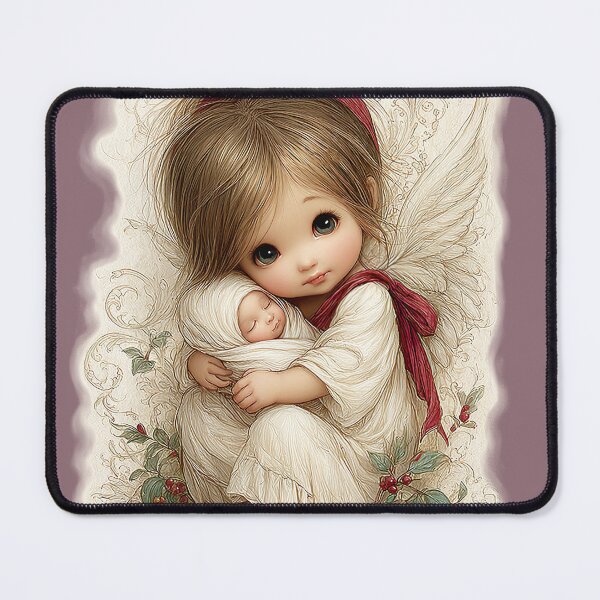Item preview, Vintage Little Angel with Baby Jesus designed and sold by Eclectic Monkey.