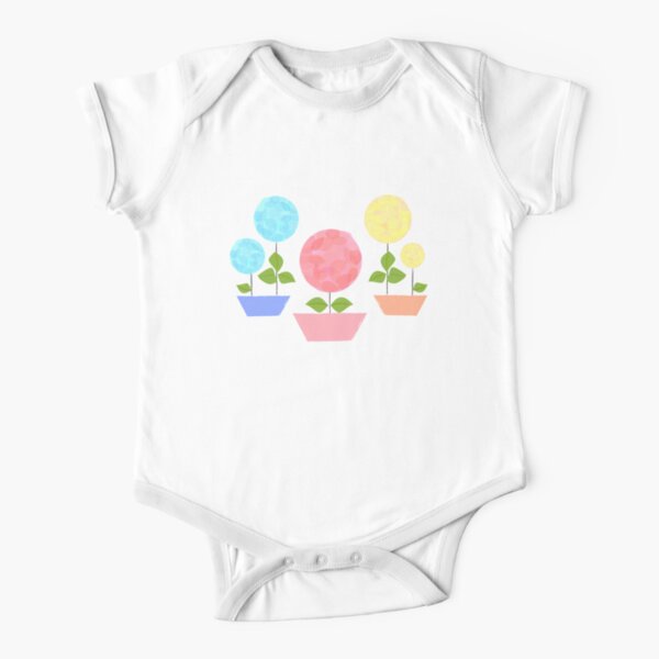 BABY FLOWERS Short Sleeve Baby One-Piece