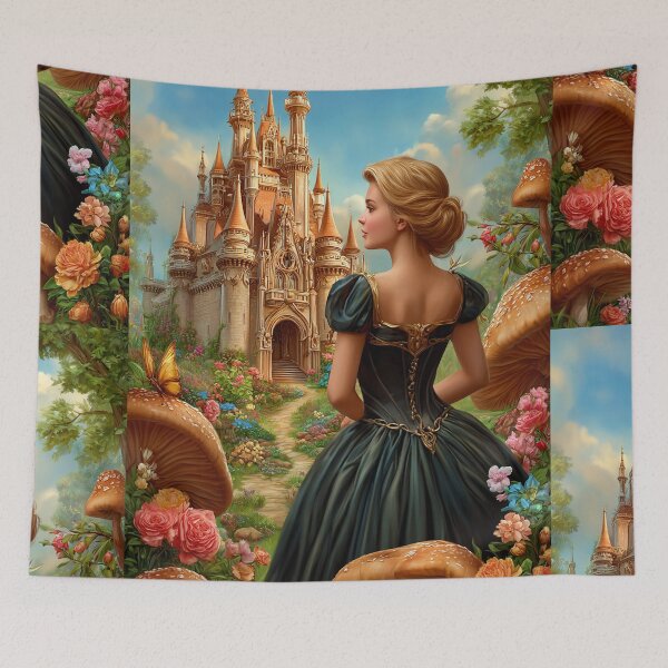 Item preview, Princess in the Secret Garden of Rosewood Castle designed and sold by MyMagicalPlace.