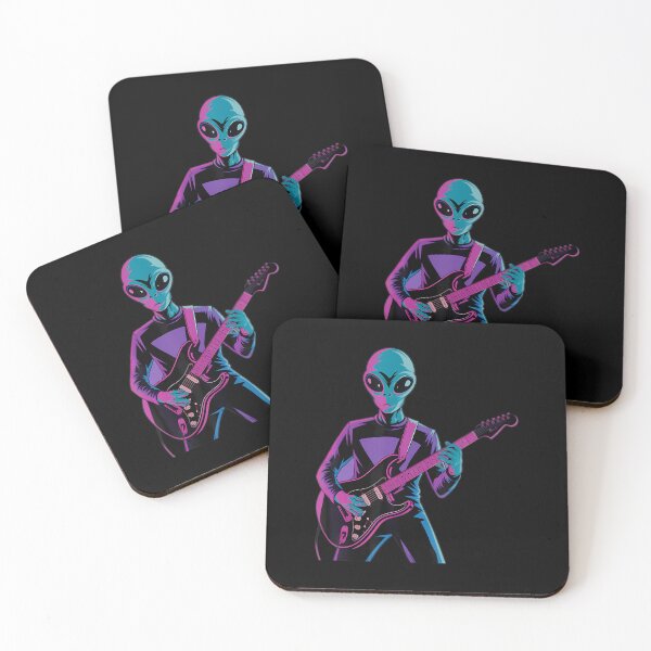 Item preview, Funny Guitarist Alien Graphic Guitars Alien Alien Guitarists designed and sold by JanieLucia.