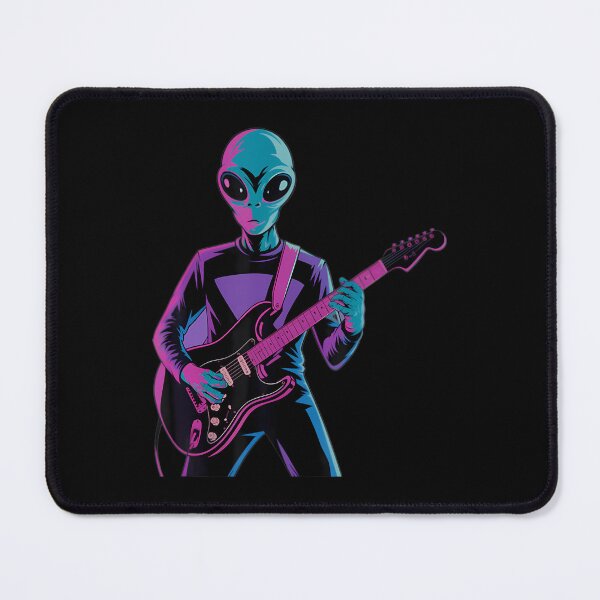 Item preview, Funny Guitarist Alien Graphic Guitars Alien Alien Guitarists designed and sold by JanieLucia.