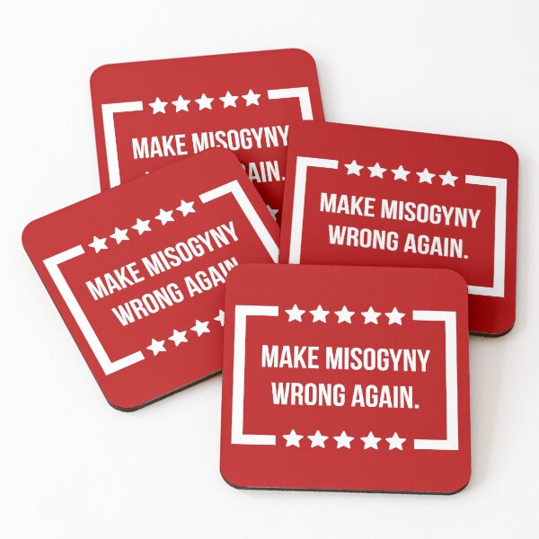 Item preview, Make misogyny wrong again  designed and sold by Rachel the Artist .