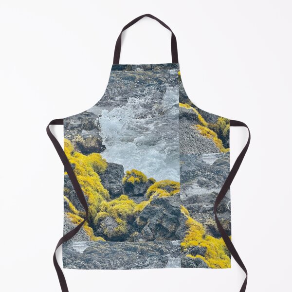 Item preview, Waves and Golden Moss on Lava Rock designed and sold by TrisaThyme.