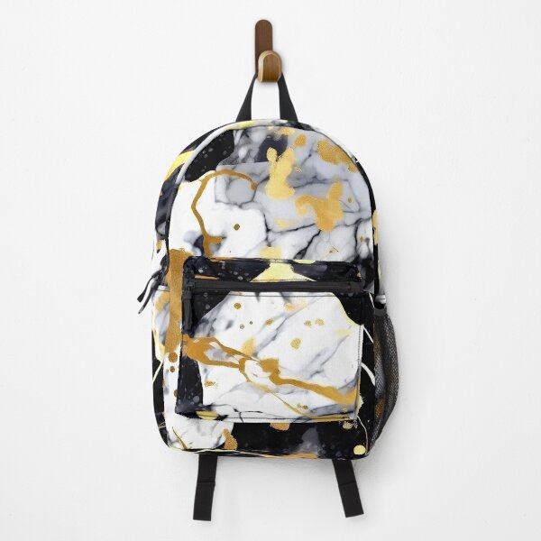 Item preview, Black, White, And Golden Hues Marbled Art Abstract designed and sold by DEC02.