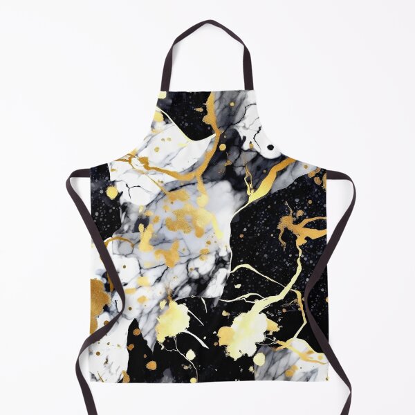 Item preview, Black, White, And Golden Hues Marbled Art Abstract designed and sold by DEC02.