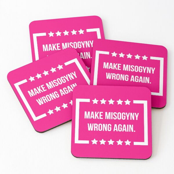 Item preview, Make misogyny wrong again  designed and sold by Rachel the Artist .