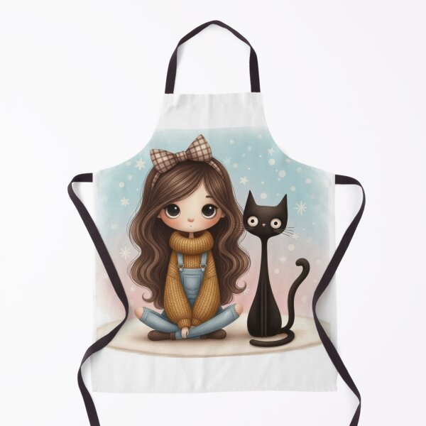 Item preview, Big Eyes, Little Cat Winter Whiskers Chibi & Cat designed and sold by ZyVoAli.
