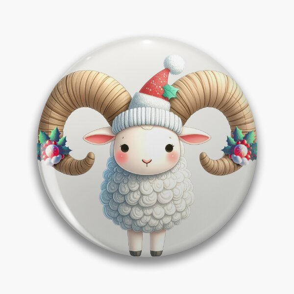 Item preview, Christmas Ram x Aries Zodiac sign designed and sold by Pixelo Studio.