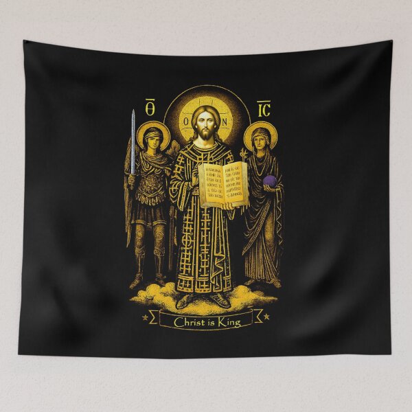 Item preview, Christ Is King – Gold Icon designed and sold by Sanctum Icons.