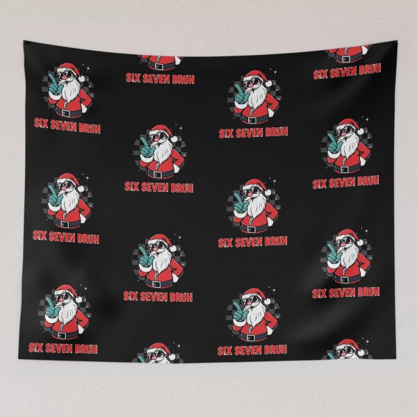 Item preview, Six Seven Bruh Santa Funny Christmas Holiday  designed and sold by ald-rontha.