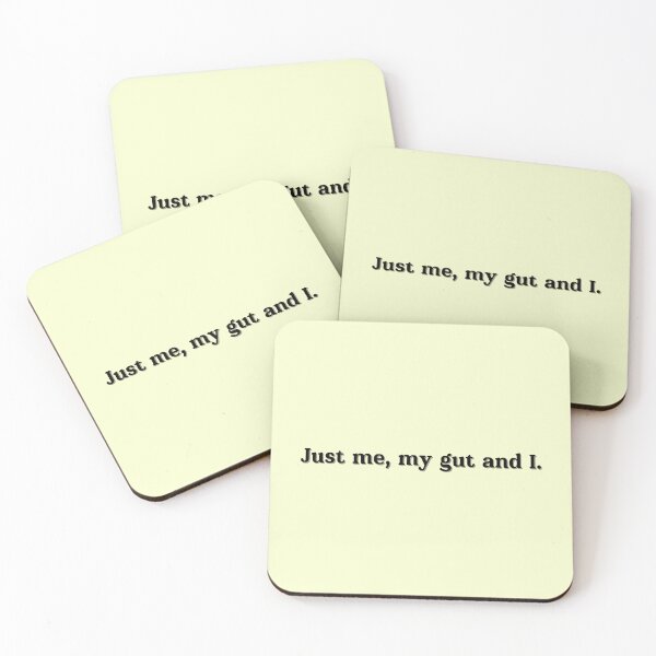 Item preview, Just Me My Gut and I – Minimalist Gut Health Quote designed and sold by GutGirlClub.