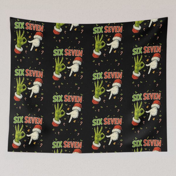 Item preview, Six Seven Christmas Hands Funny Holiday Festive   designed and sold by ald-rontha.