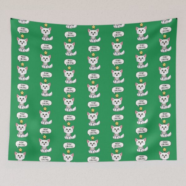 Item preview, Meowy Christmas Cat designed and sold by LEFDDesigns.