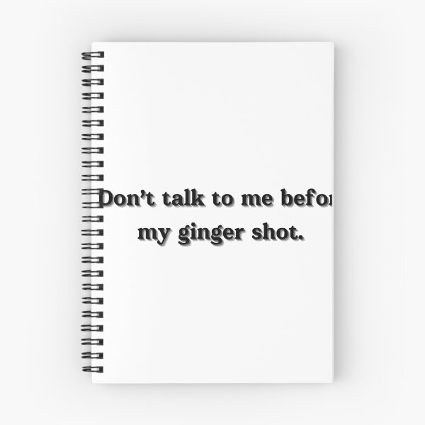 Item preview, Don’t Talk Before My Ginger Shot – Funny Gut Health Quote designed and sold by GutGirlClub.