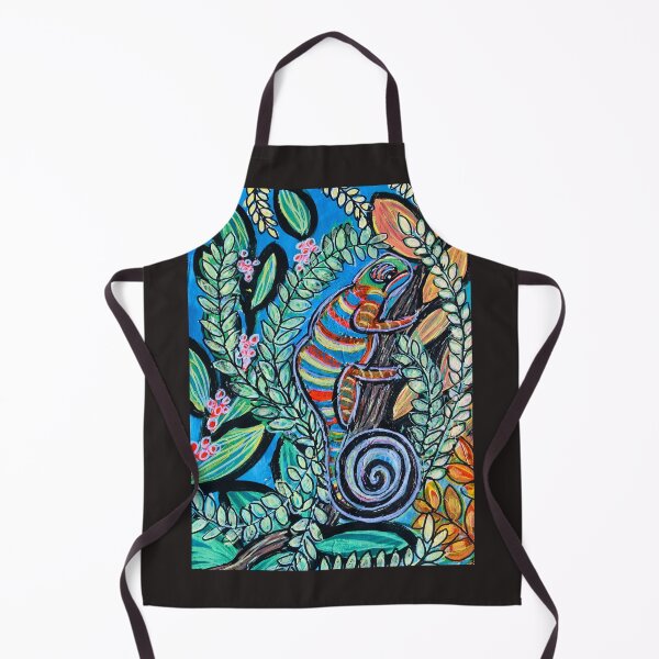 Item preview, Boho Chameleon – Colourful Fauvist Wildlife Art designed and sold by Nikkiart24.redbubble.com.