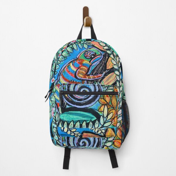 Item preview, Boho Chameleon – Colourful Fauvist Wildlife Art designed and sold by Nikkiart24.redbubble.com.