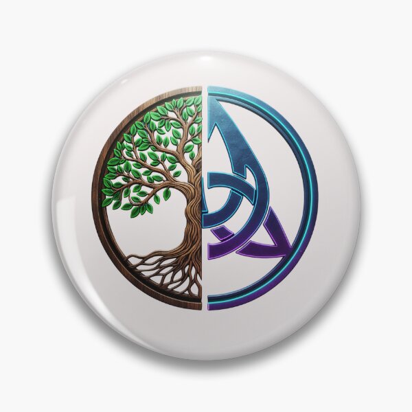 Item preview, Tree of Life & Triquetra Fusion Emblem designed and sold by CelticSoulShop.