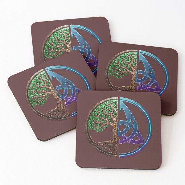 Item preview, Tree of Life & Triquetra Fusion Emblem designed and sold by CelticSoulShop.
