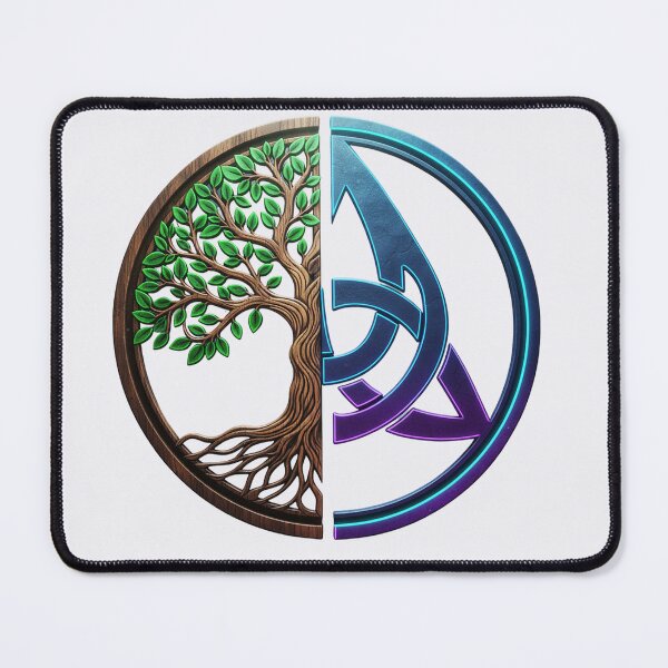 Item preview, Tree of Life & Triquetra Fusion Emblem designed and sold by CelticSoulShop.