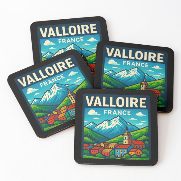 Item preview, Valloire, France - Alpine Ski Village designed and sold by Myra365Art.