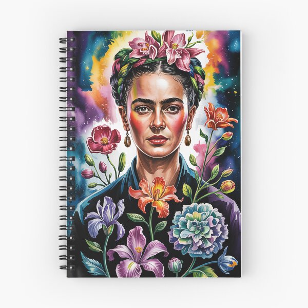 Item preview, Frida Kahlo-inspired Floral Queen: A Surreal Portrait of Blossoms and Fire designed and sold by trixxcreative.