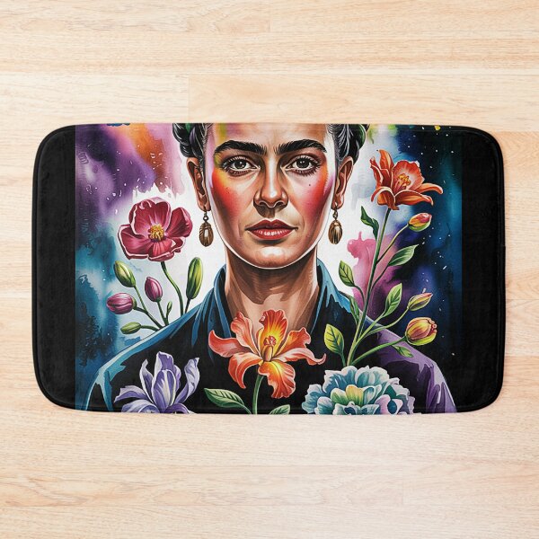 Item preview, Frida Kahlo-inspired Floral Queen: A Surreal Portrait of Blossoms and Fire designed and sold by trixxcreative.