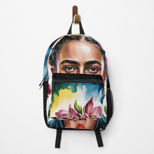 Item preview, Frida Kahlo-inspired Floral Queen: A Surreal Portrait of Blossoms and Fire designed and sold by trixxcreative.