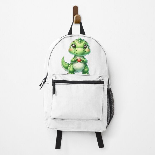 Item preview, Cute Baby Dinosaur Holding Heart – Adorable Kawaii Dino Art for Kids & Dino Lovers designed and sold by LunaPixelStudio.