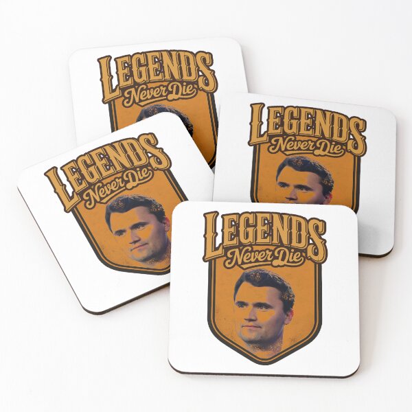 Item preview, Charlie Kirk Quote, Legends Never Die designed and sold by graphic-genie.