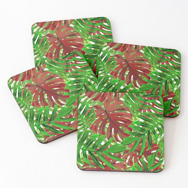 Item preview, Tropical Treasures Island Palm Leaves Monstera Design Pattern  designed and sold by DEC02.