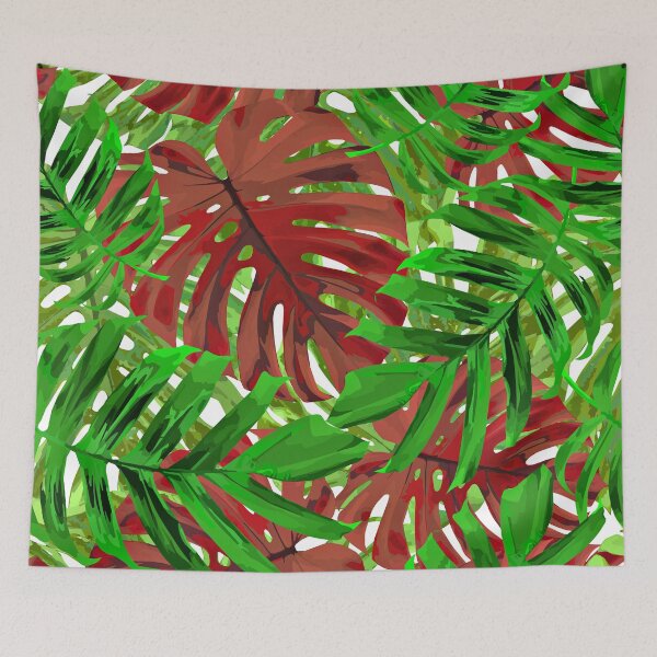 Item preview, Tropical Treasures Island Palm Leaves Monstera Design Pattern  designed and sold by DEC02.