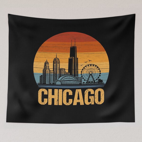Item preview, Vntage Chicago skyline designed and sold by ahmed2751989.