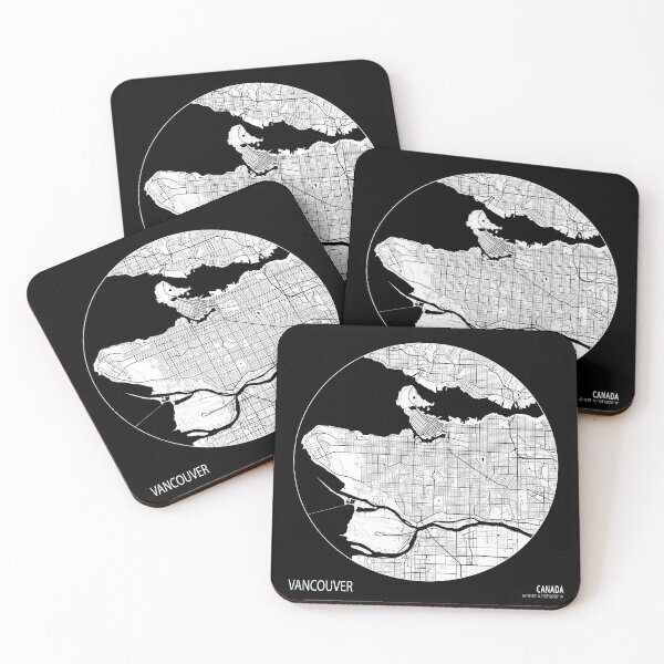 Item preview, Vancouver City Map of Canada- Full Moon designed and sold by deMAP.